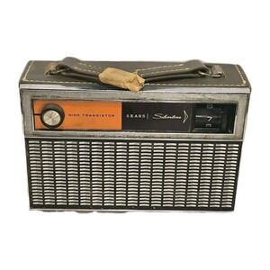 Sears Silvertone 9 Transistor Radio Vintage Portable UNTESTED As-Is 📻